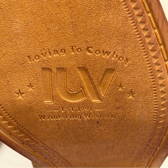 IUV Women’s Western Cowboy Boots Size 8 Tan Brown Suede CB058-BR - Picture 7 of 8